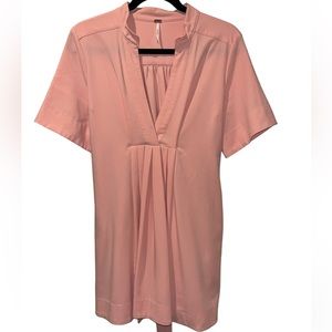 Free People tunic blouse mini ss dress S